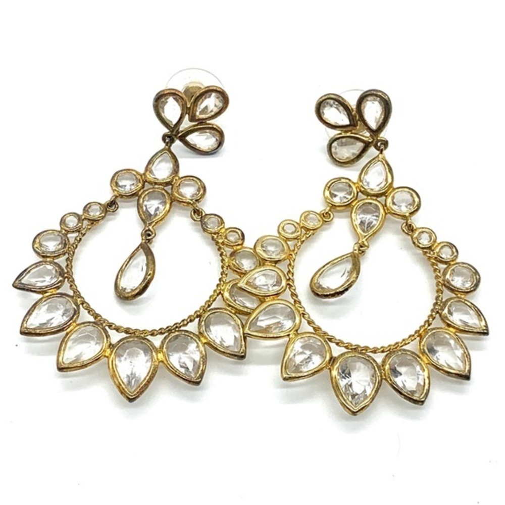 Gold Hoops, NWOT